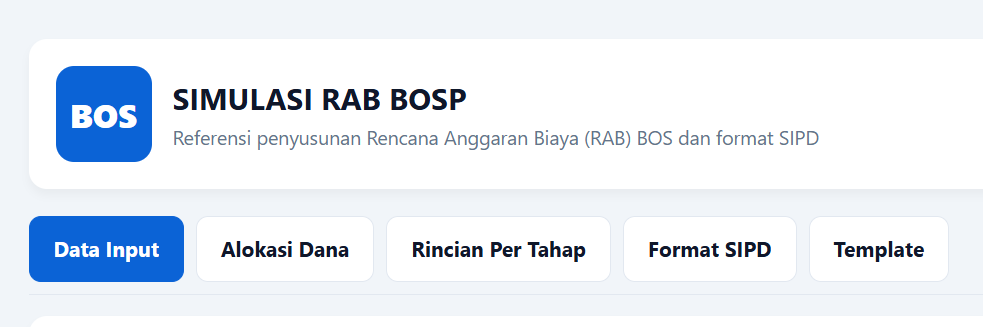 SimulasI RAB BOS